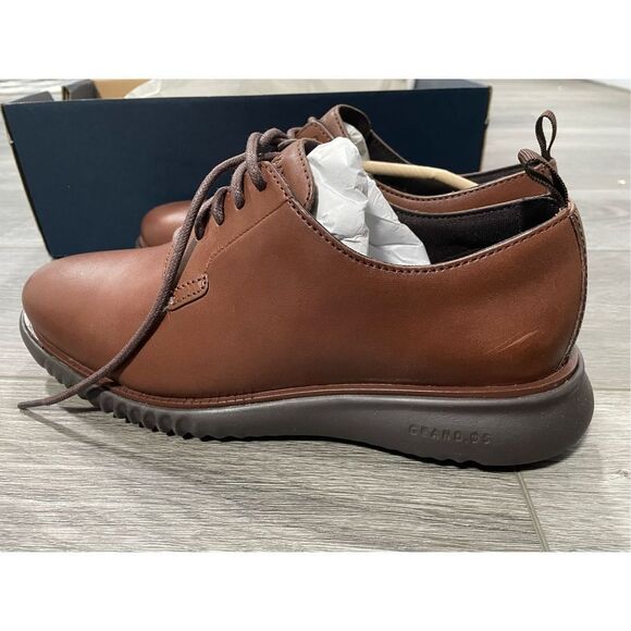 Cole Haan Men's 2.Zerogrand Plain Oxford Dark Brown Leather Men’s 7M NIB - Picture 7 of 11